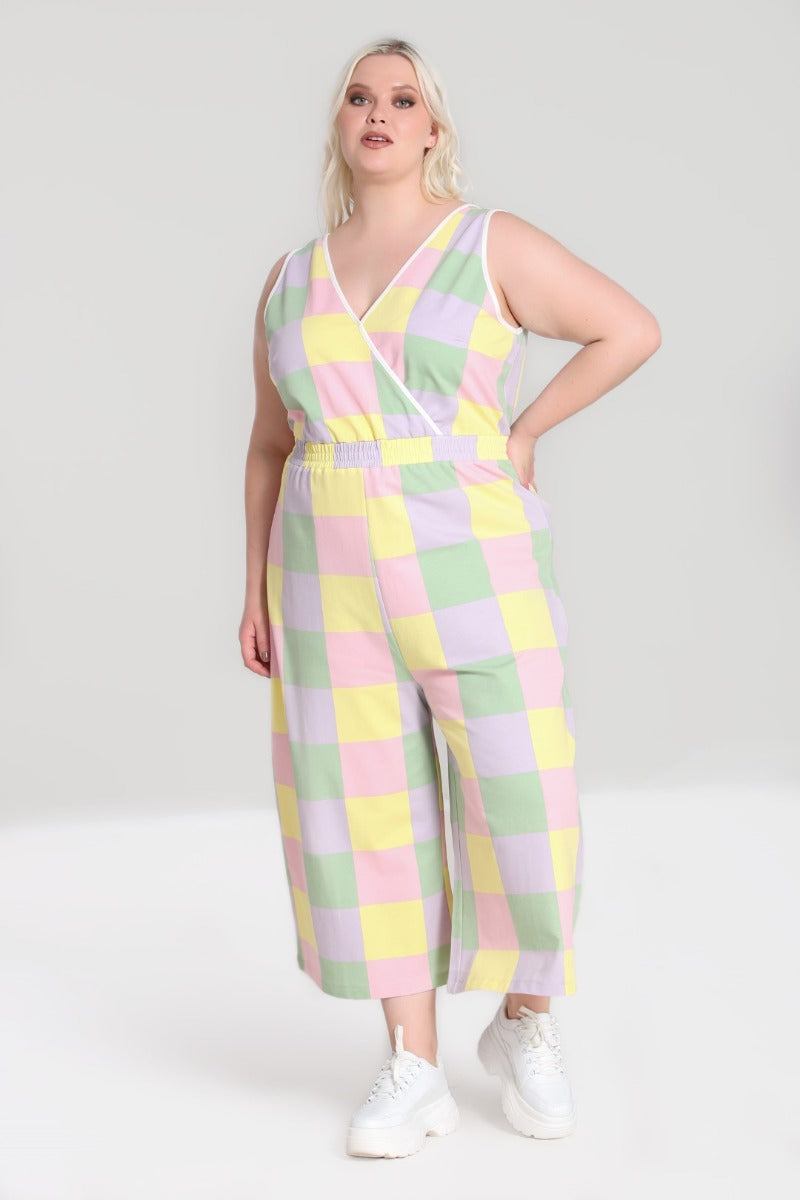 Mila Asymmetrical Jumpsuit - Turquoise