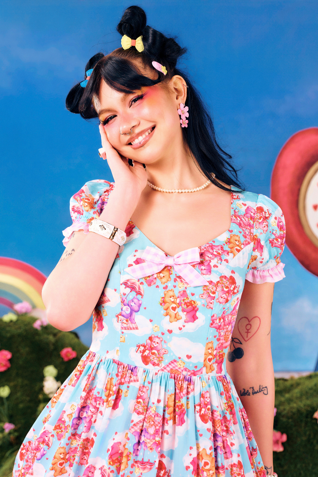 Picnic Bear Mini Dress