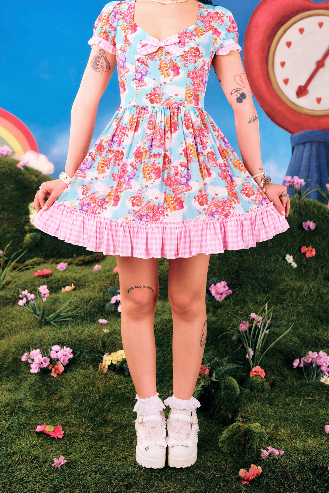 Picnic Bear Mini Dress
