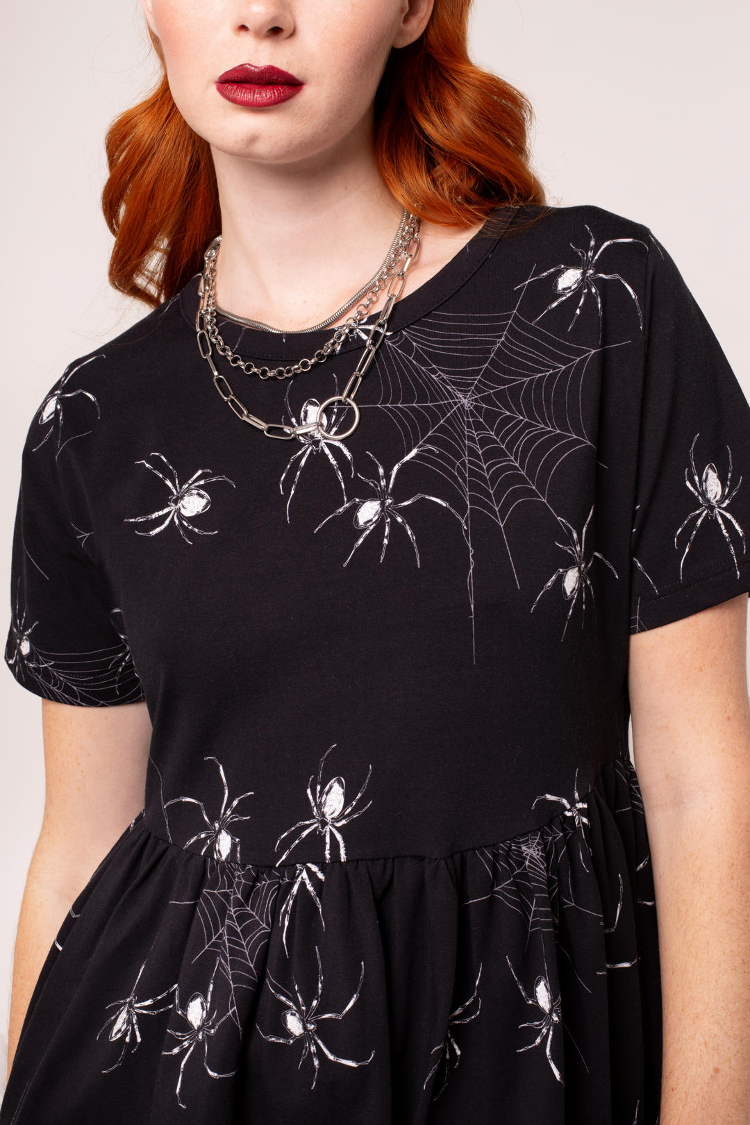 Grungy Spider Mini Dress