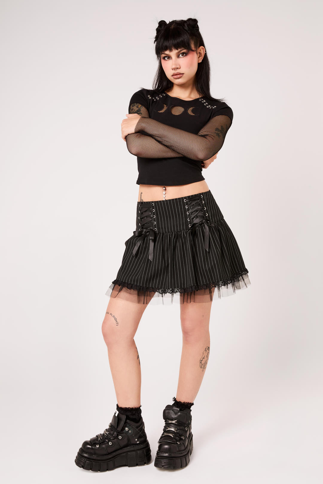 Quinzel C Pinstripe Skirt