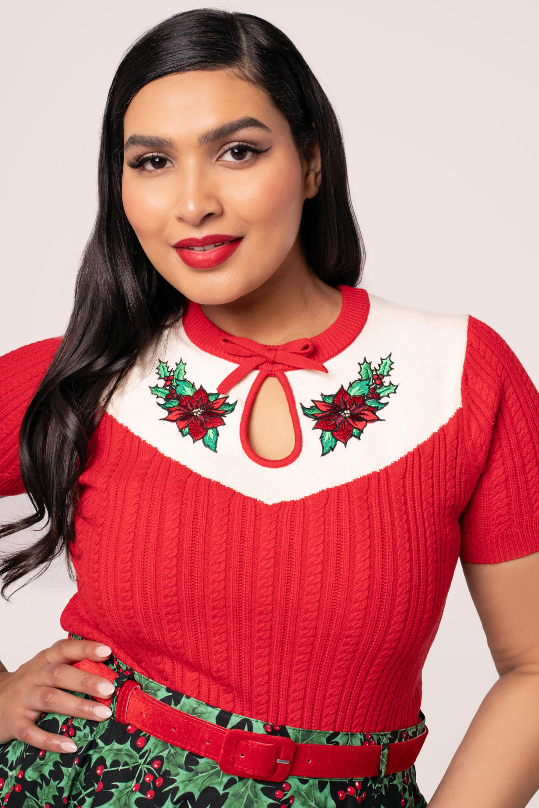 Poinsettia Top