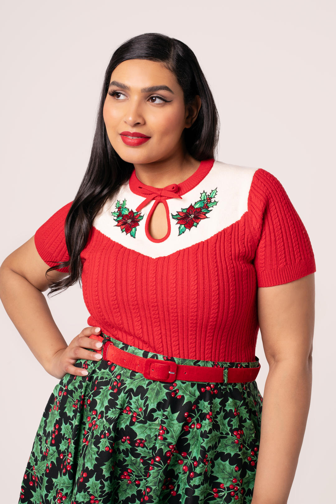Poinsettia Top