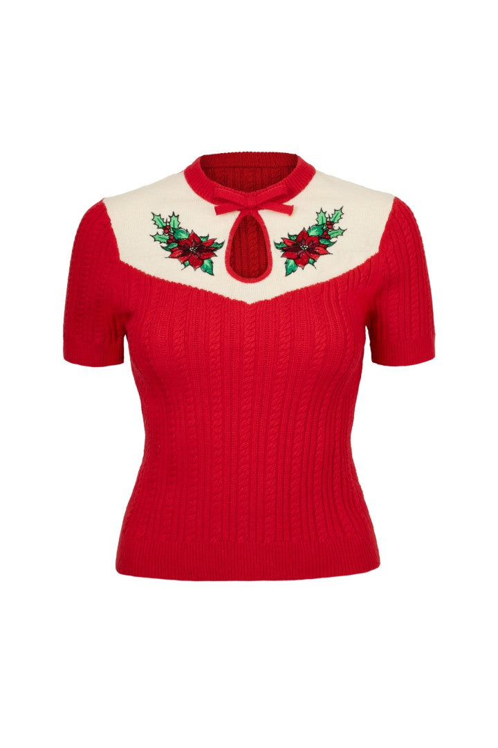 Poinsettia Top
