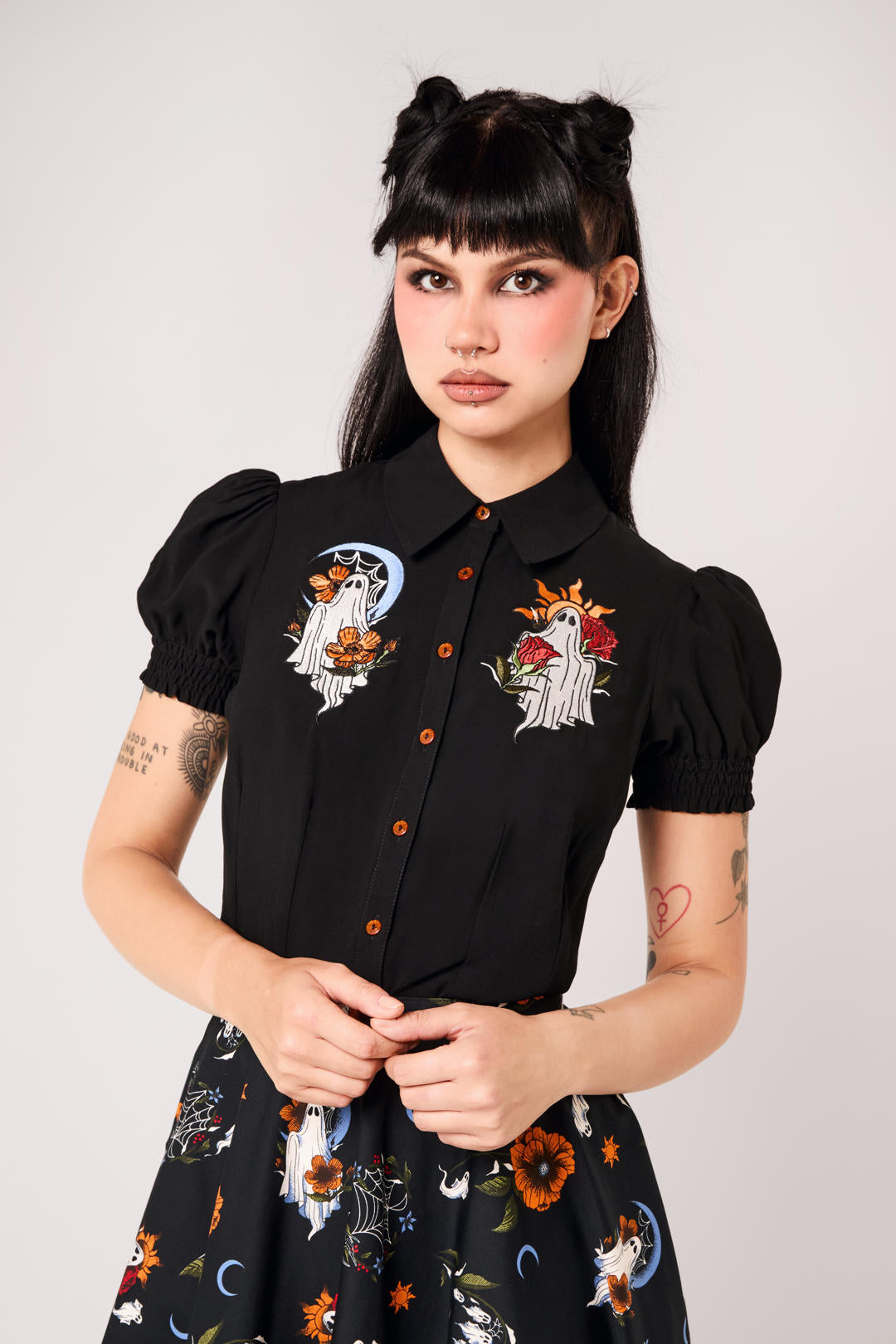Ghost Flower Blouse