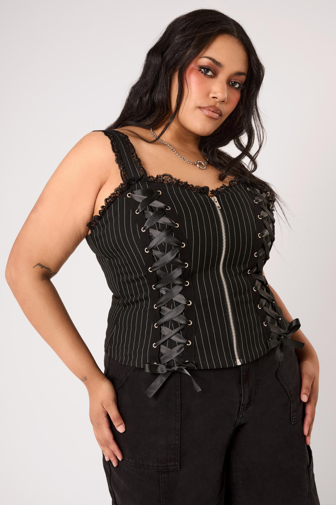 Quinzel C Pinstripe Top