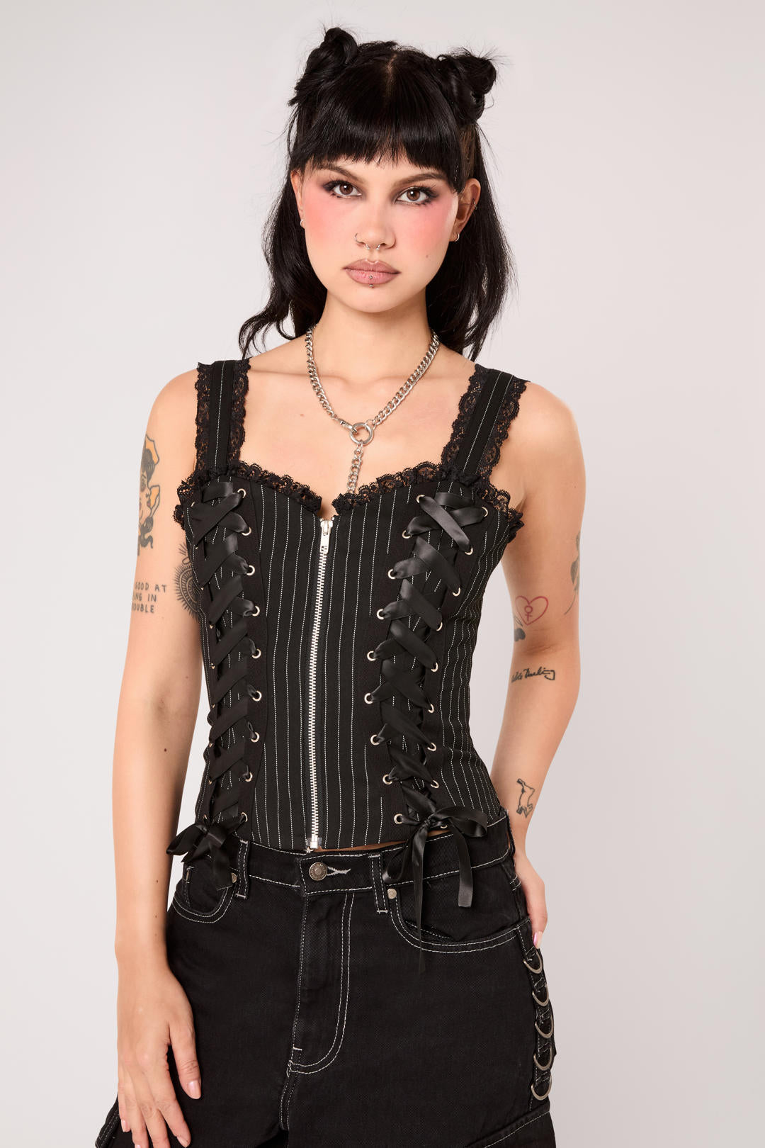 Quinzel C Pinstripe Top