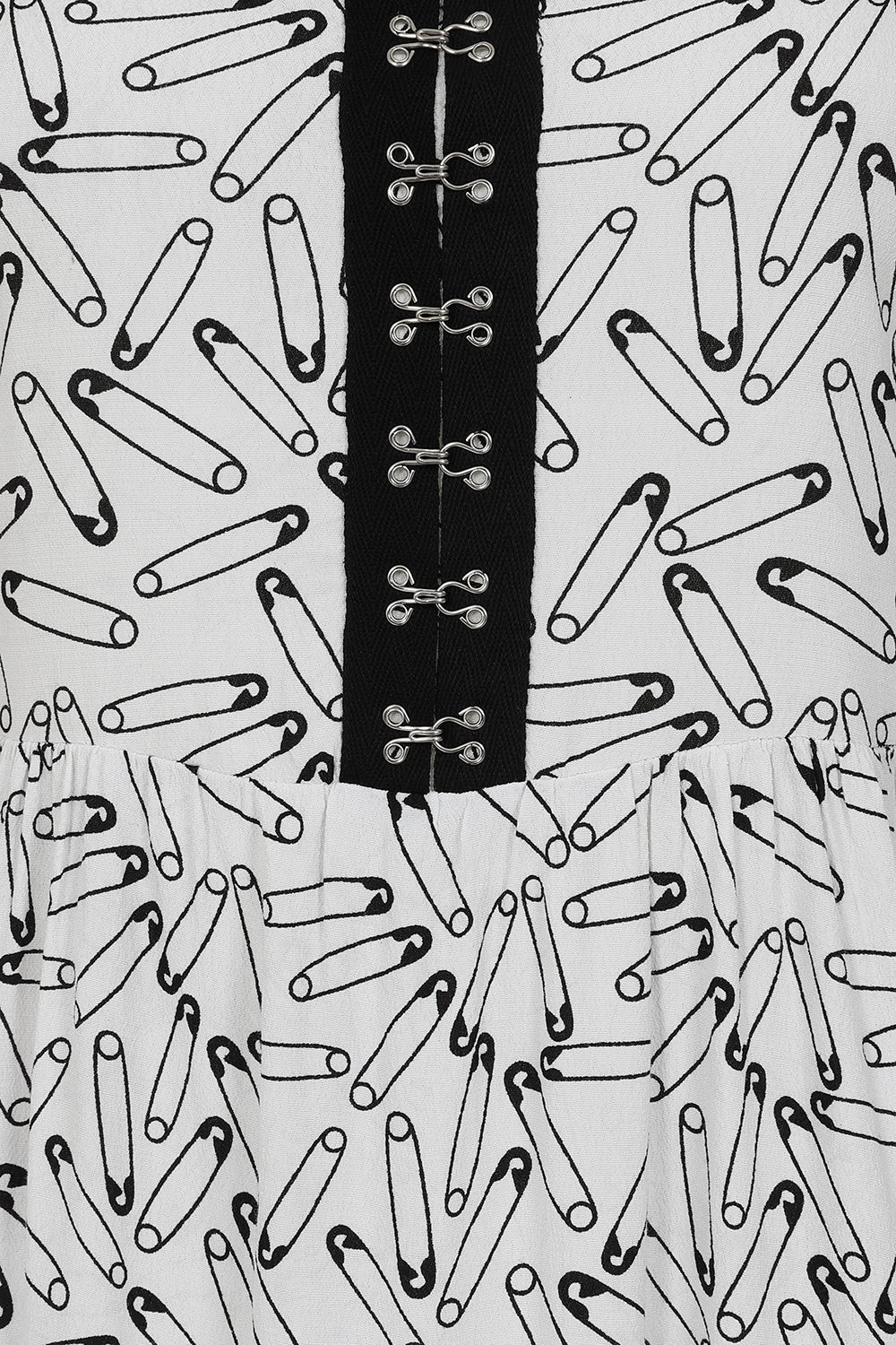 Dess Pin Safety Pin Dress White