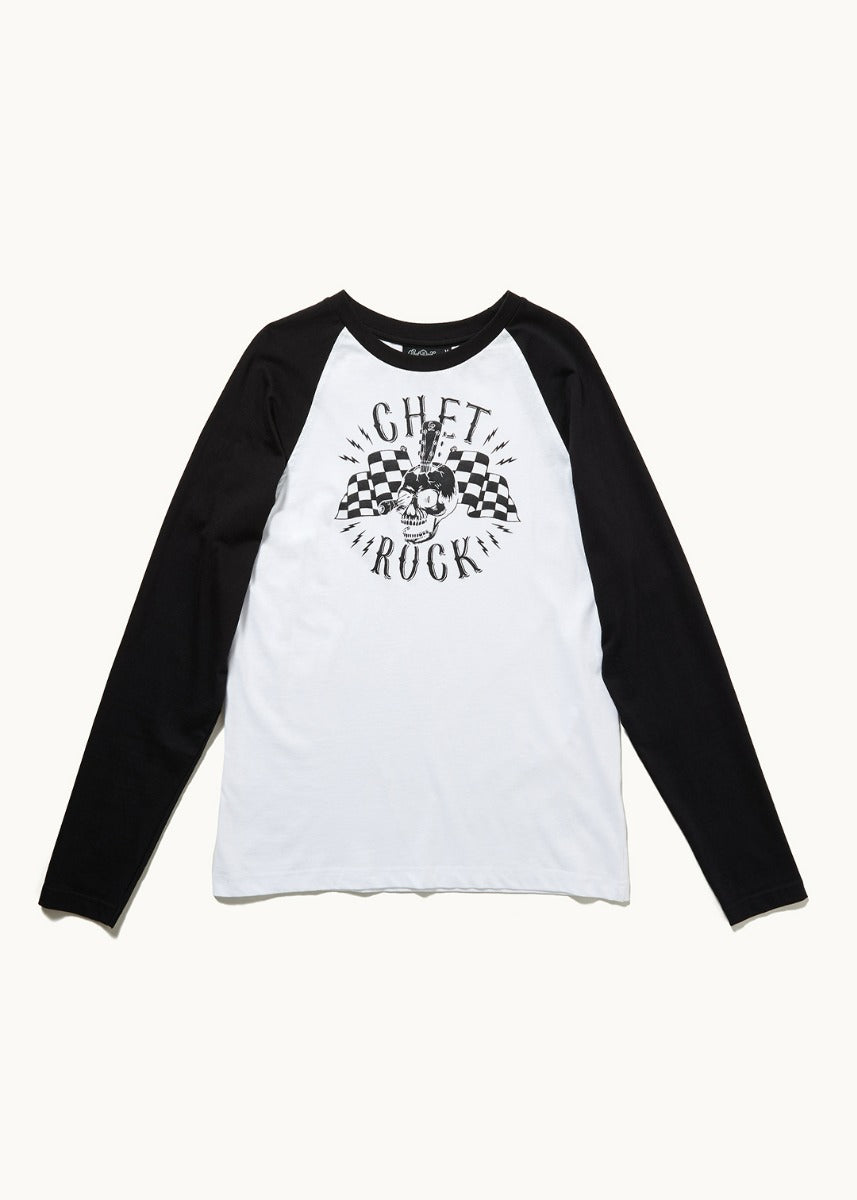 Guitar Head Raglan Sleeve T-Shirt