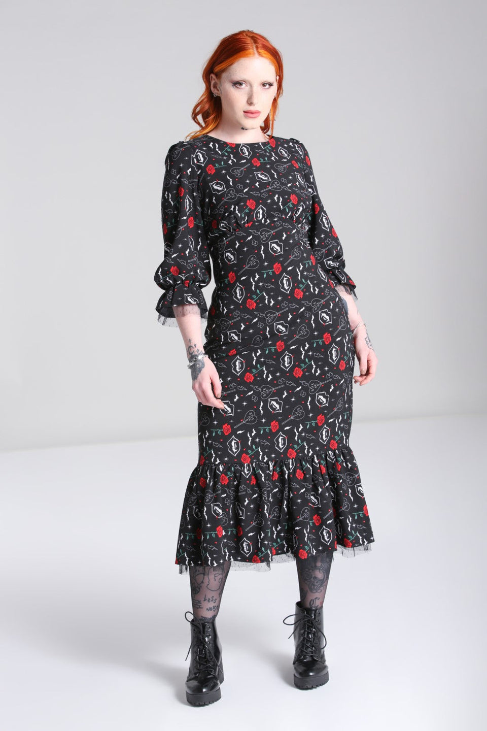 Lilith Twisted Dress Black