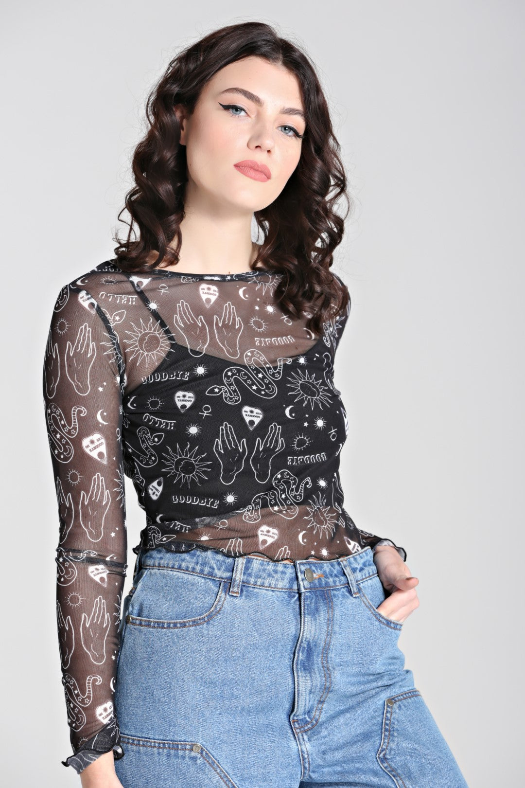 Stitches Mesh Top