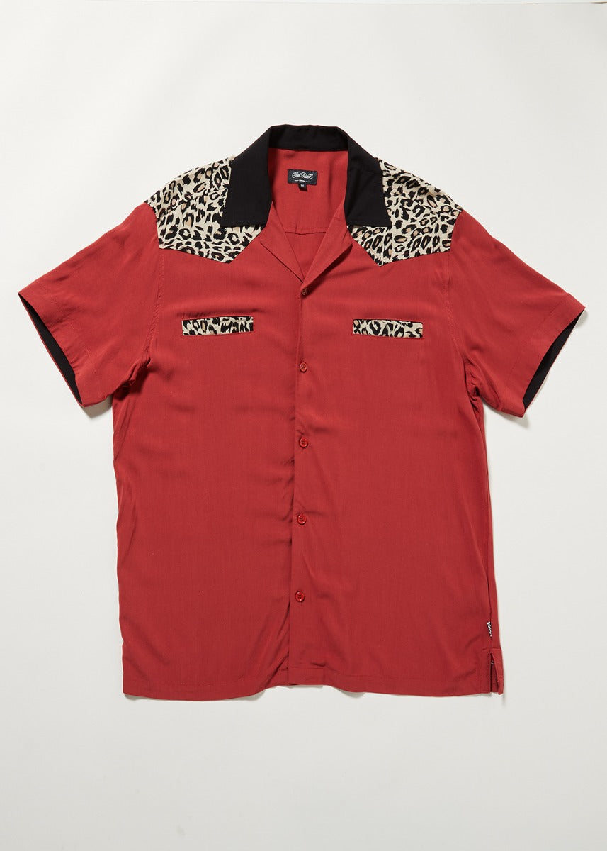 Jeffery Contrast Leo Bowling Shirt