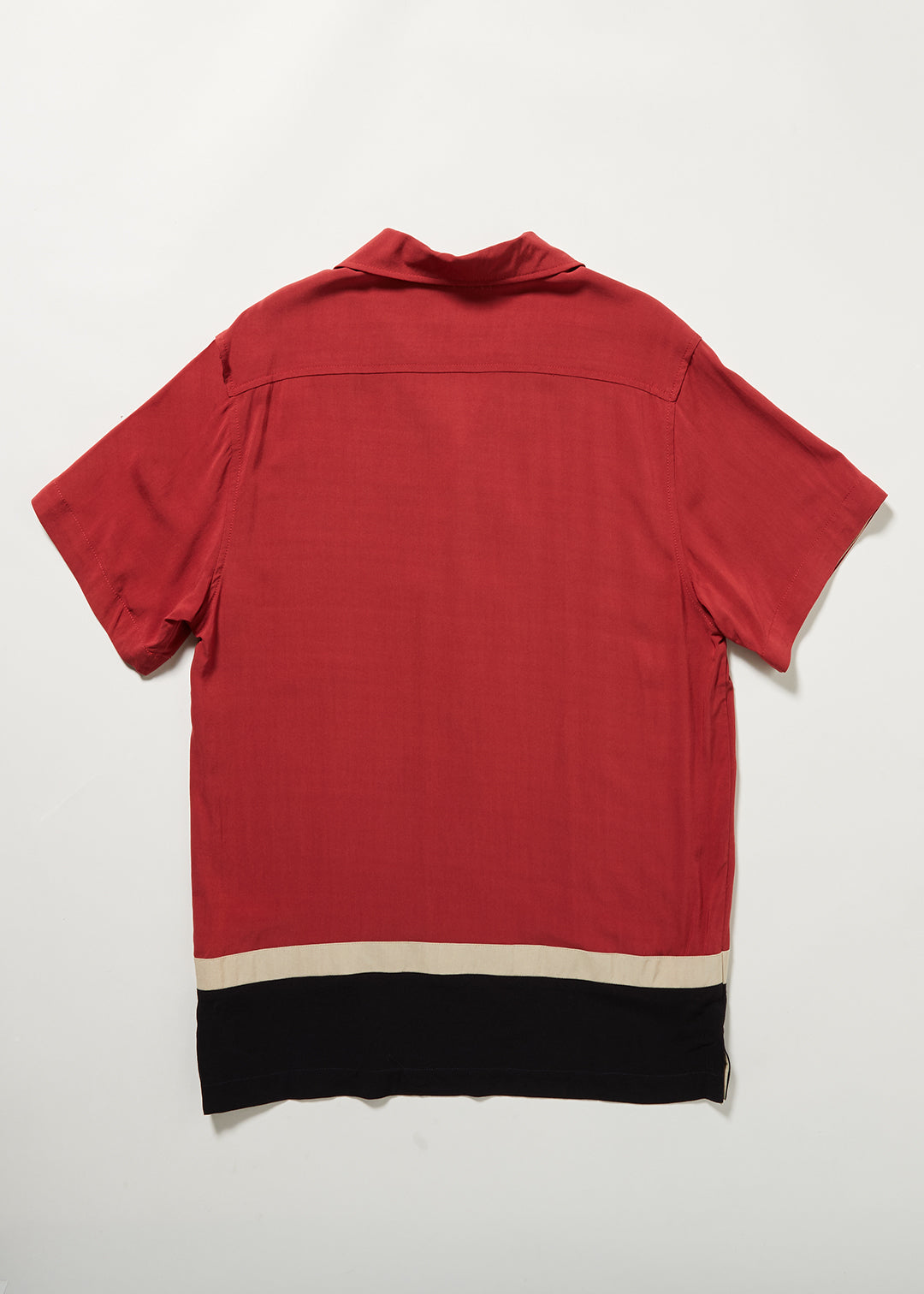 Walter Contrast Panel Bowling shirt