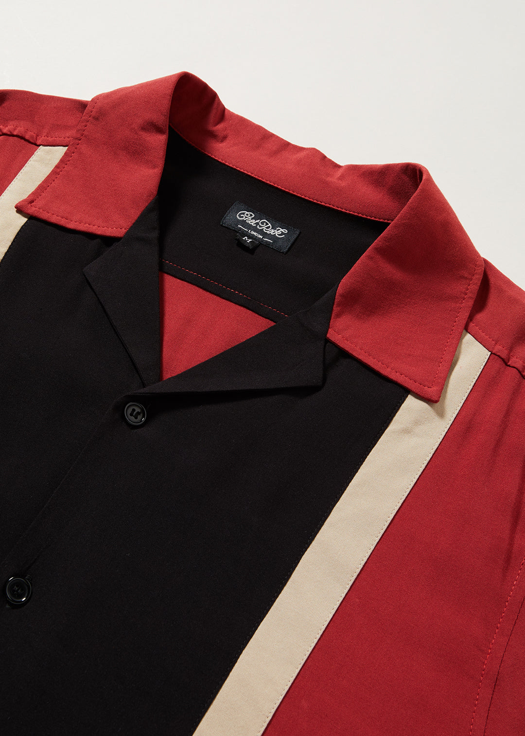 Walter Contrast Panel Bowling shirt