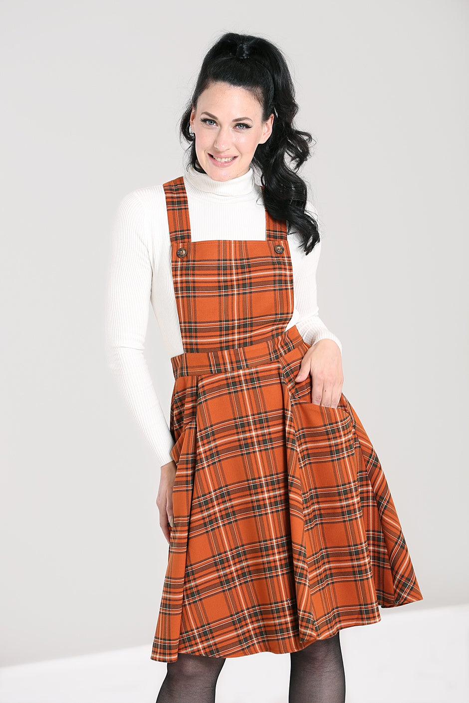 Tawny Pinafore Dress