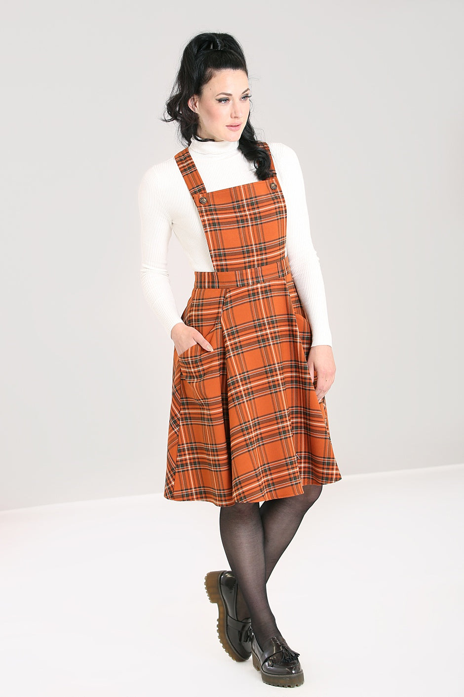 Tawny Pinafore Dress