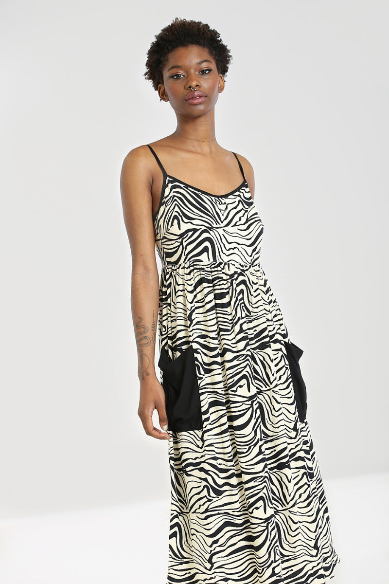 Zebra Maxi Dress