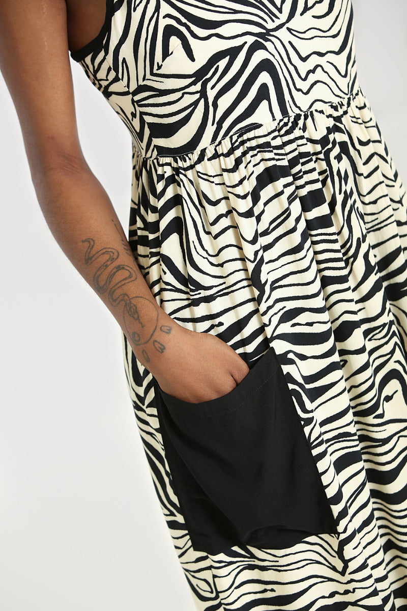 Zebra Maxi Dress