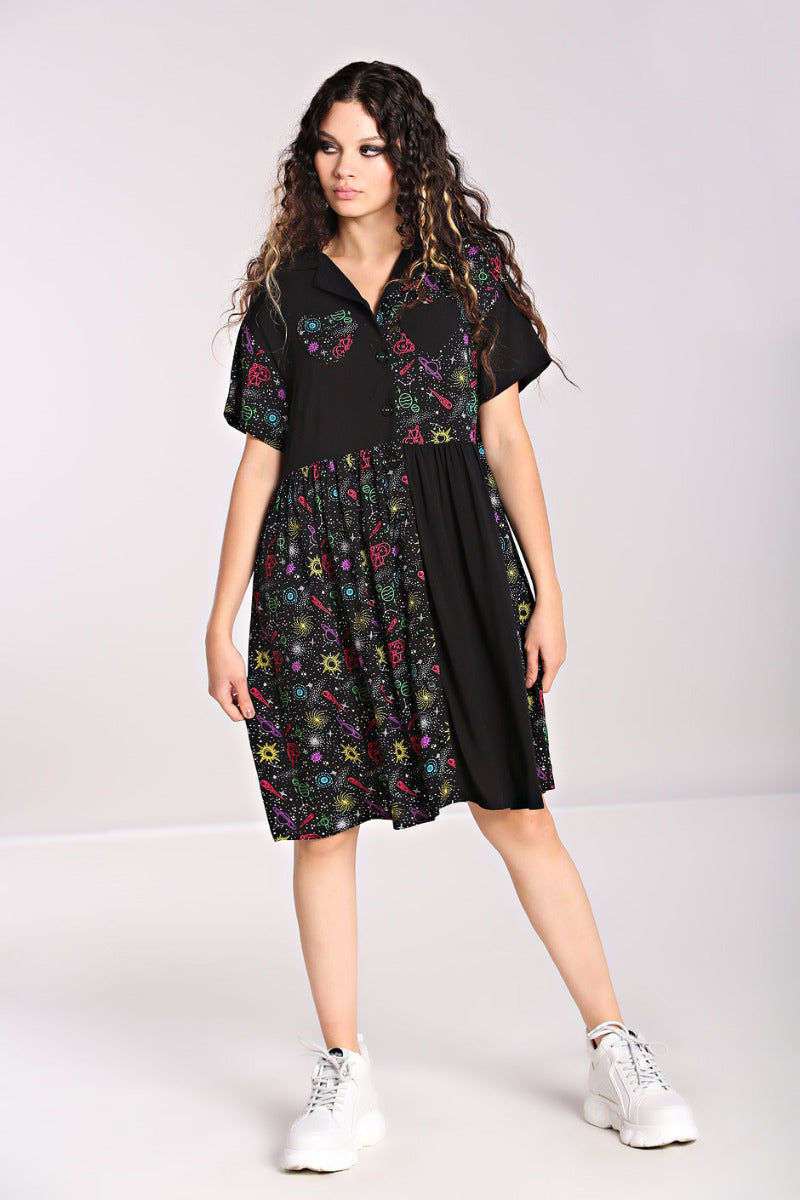 Hell Bunny Mortem Mini Dress in Black – Retro Glam Hell Bunny Mortem Mini Dress in Black – Retro Glam