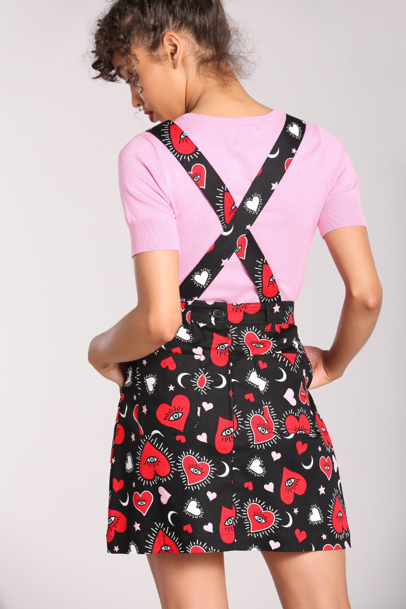 Kate Heart Pinafore Dress