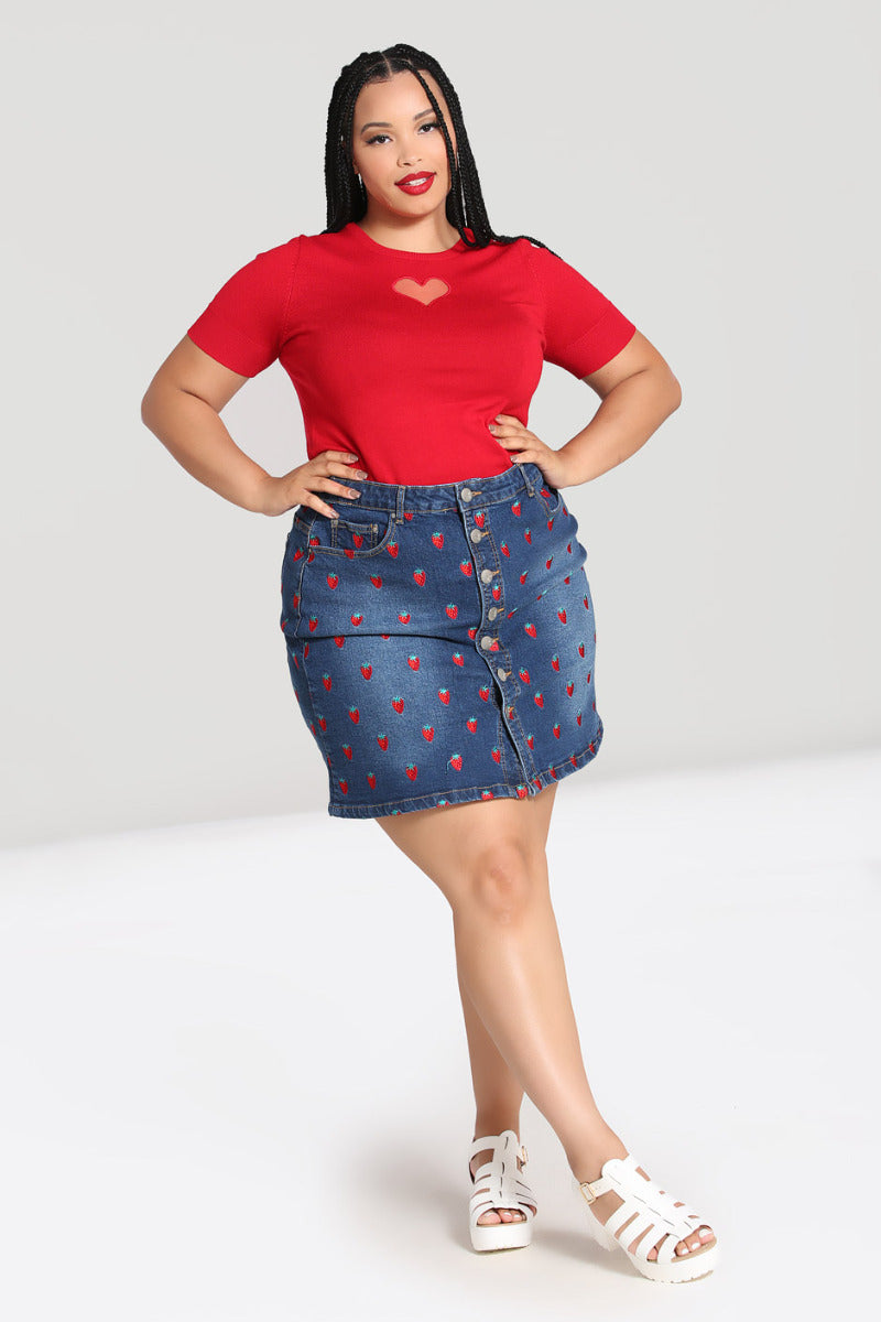 Plus Size Red Denim Mini Skirt Motorsportdanmark Dk Leather Pencil