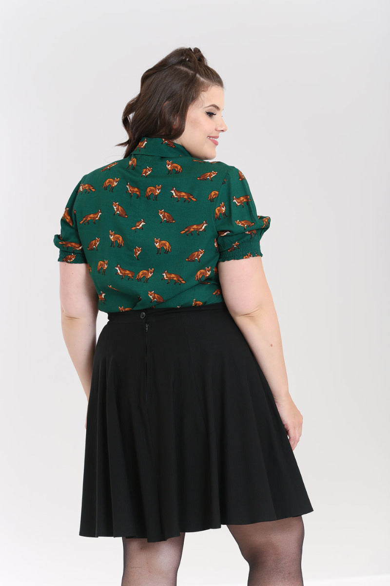 Vixey Blouse Dark Green